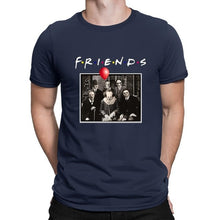 Load image into Gallery viewer, Cotton matching T-shirt Horror Friends Pennywise Michael Myers Jason Voorhees Halloween Men T-Shirt Cotton matching T-shirt