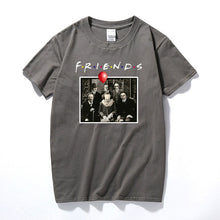 Load image into Gallery viewer, Cotton matching T-shirt Horror Friends Pennywise Michael Myers Jason Voorhees Halloween Men T-Shirt Cotton matching T-shirt