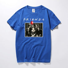 Load image into Gallery viewer, Cotton matching T-shirt Horror Friends Pennywise Michael Myers Jason Voorhees Halloween Men T-Shirt Cotton matching T-shirt